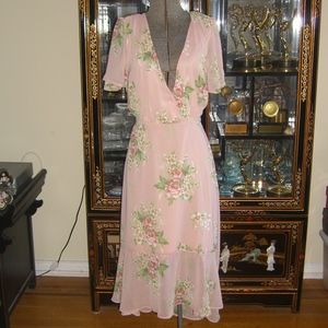 NWOT FOREVER 21 EMORY PARK PINK FLORAL PRINT DRESS